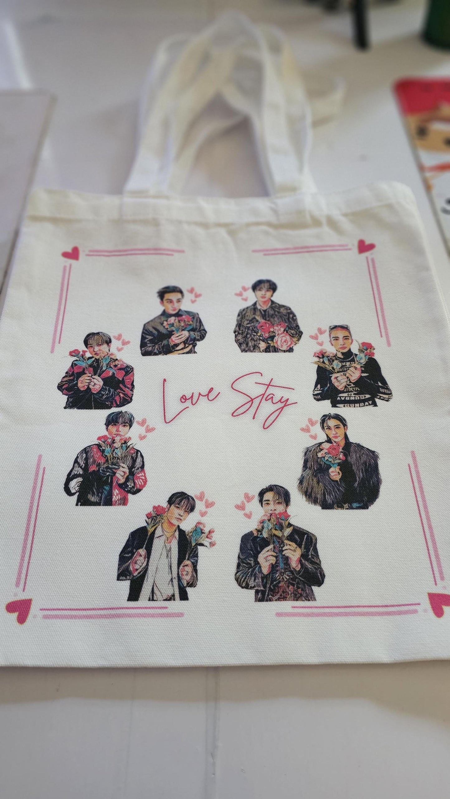 LOVE STAY Inspired Canvas Tote