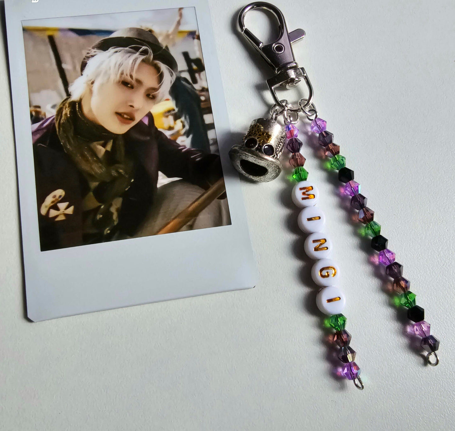 ATEEZ MINGI Inspired Charm with Mingi Polaroid