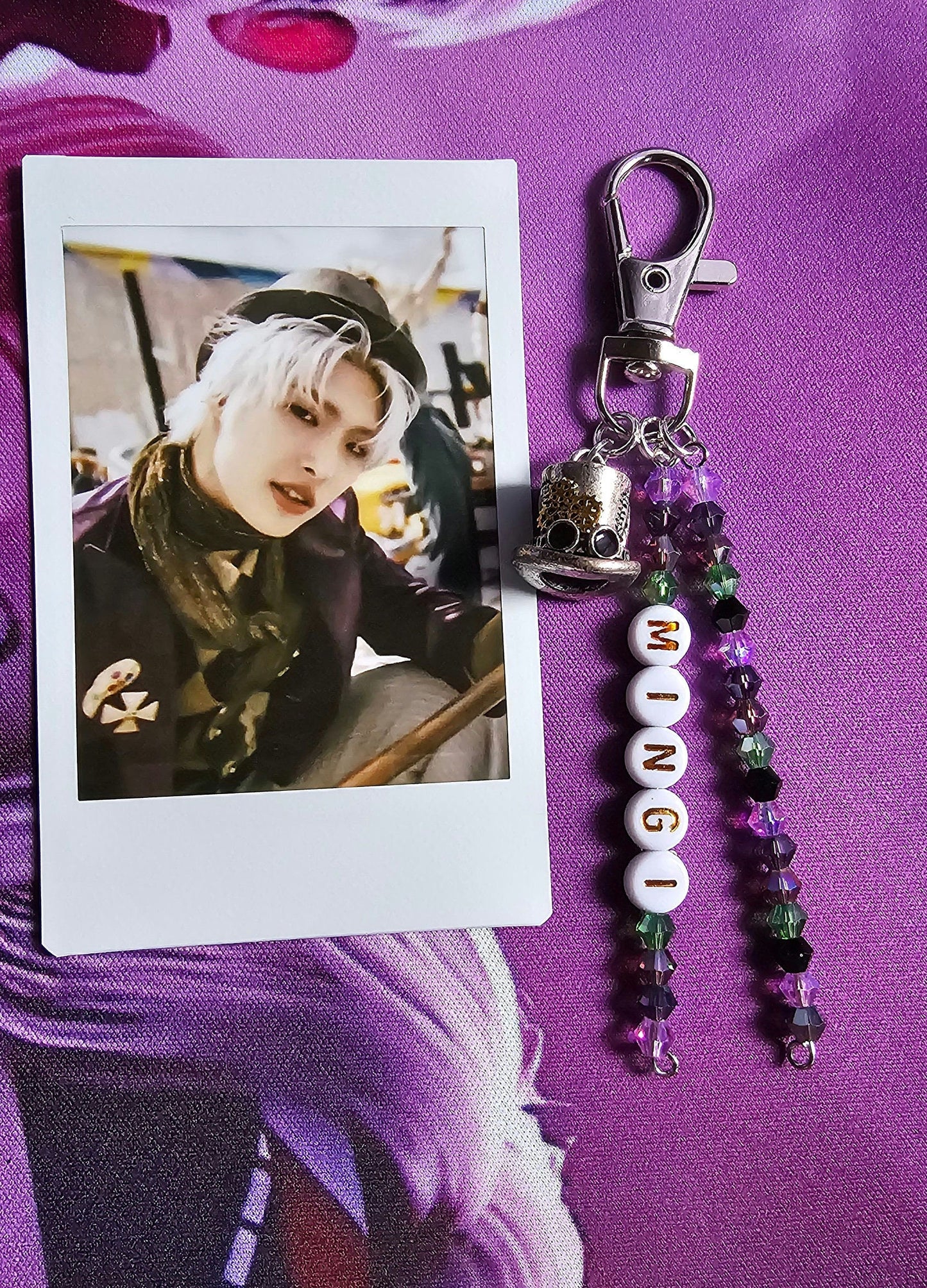 ATEEZ MINGI Inspired Charm with Mingi Polaroid
