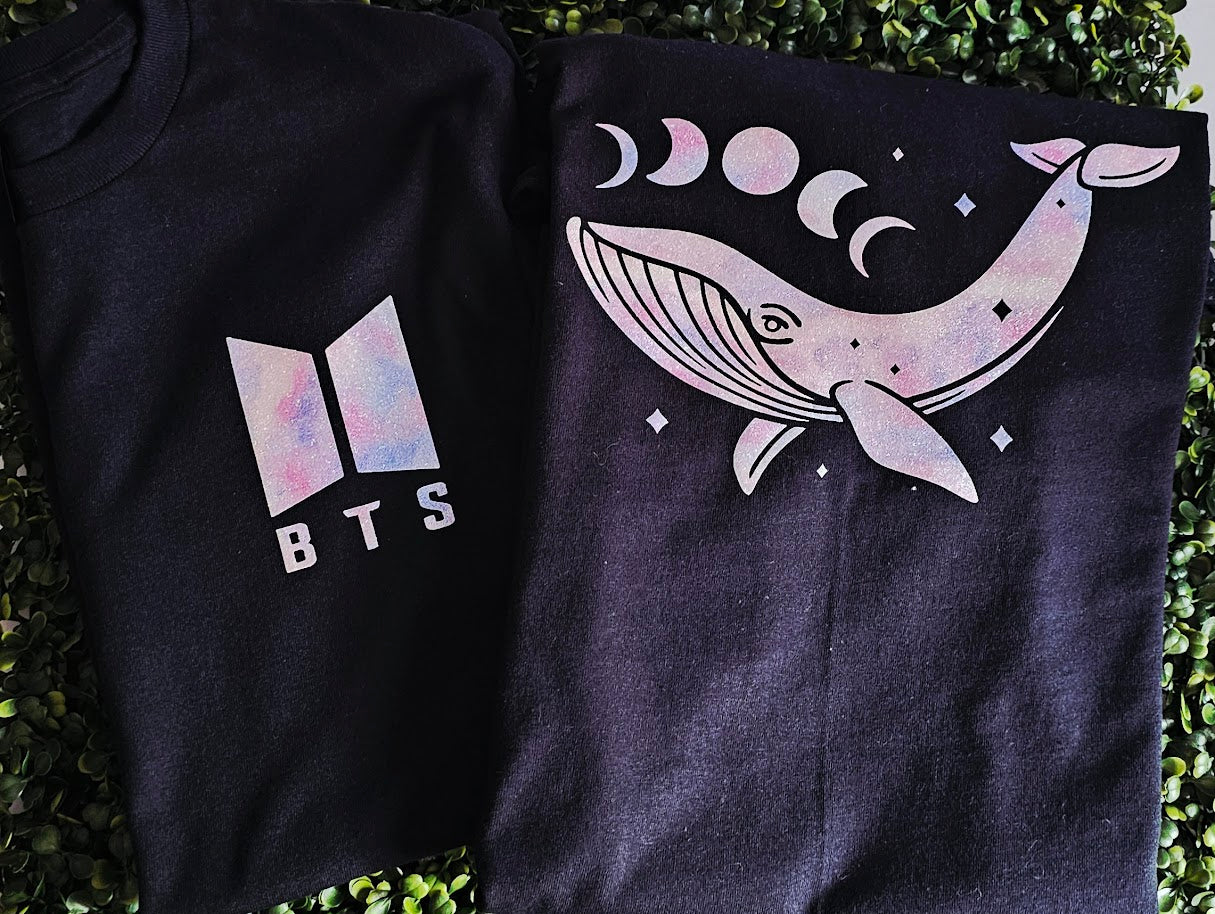 KPOP Inspired Sweatshirt or Tee - Whale Themed